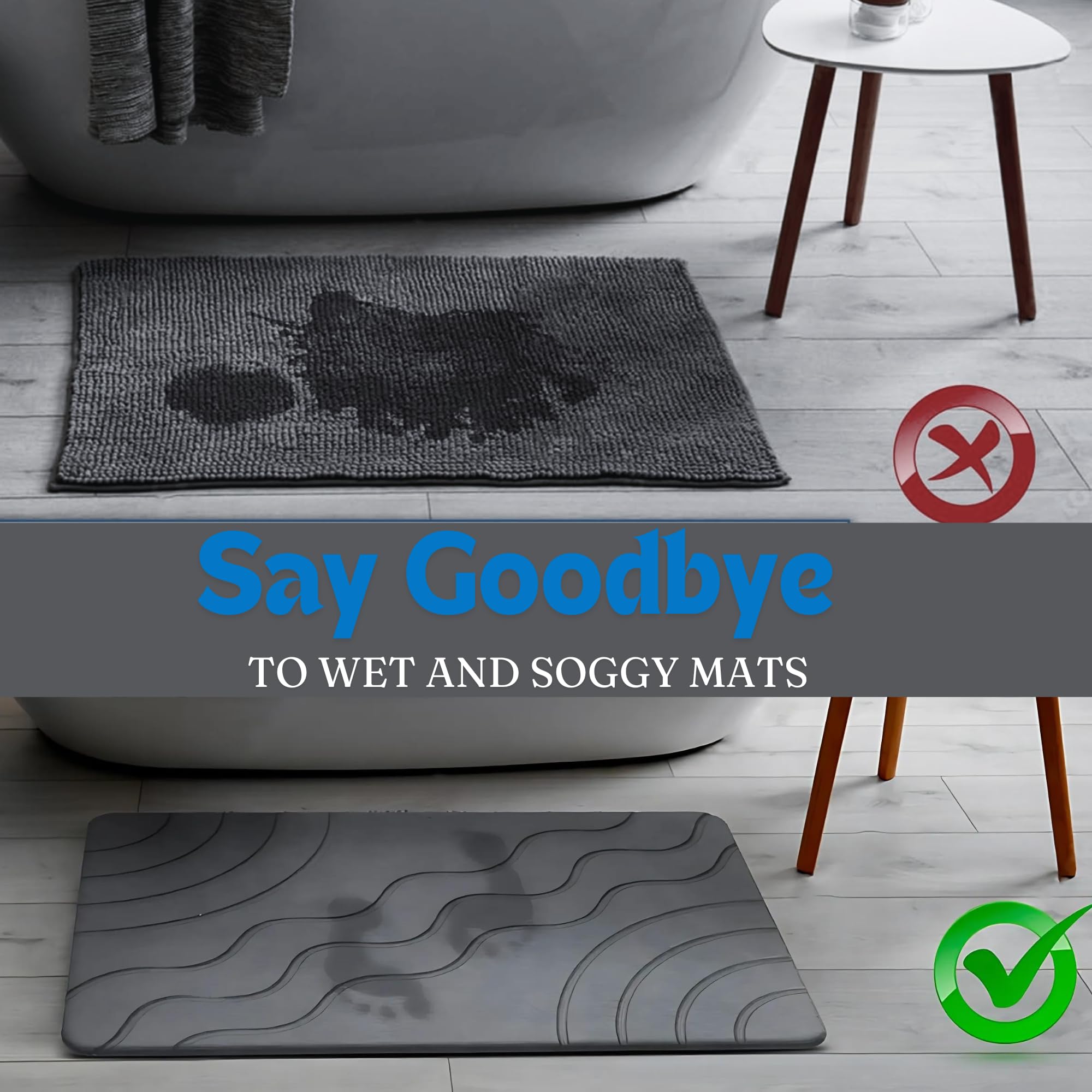 HOMY BLISS gros plan sur la texture en diatomée, séchage instantané