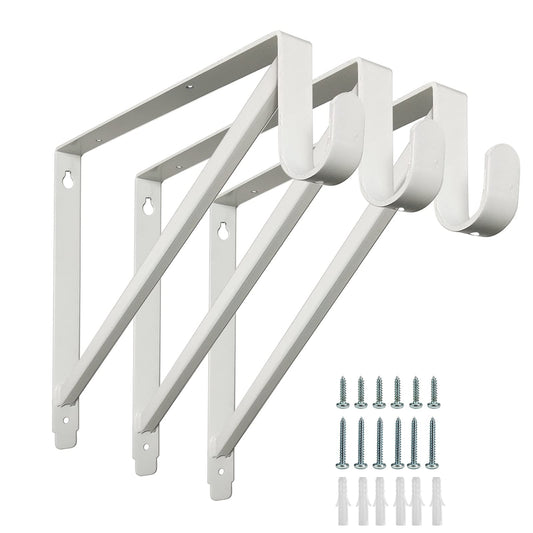 Homydom support face avant blanc montrant fixation solide et intégration esthétique
