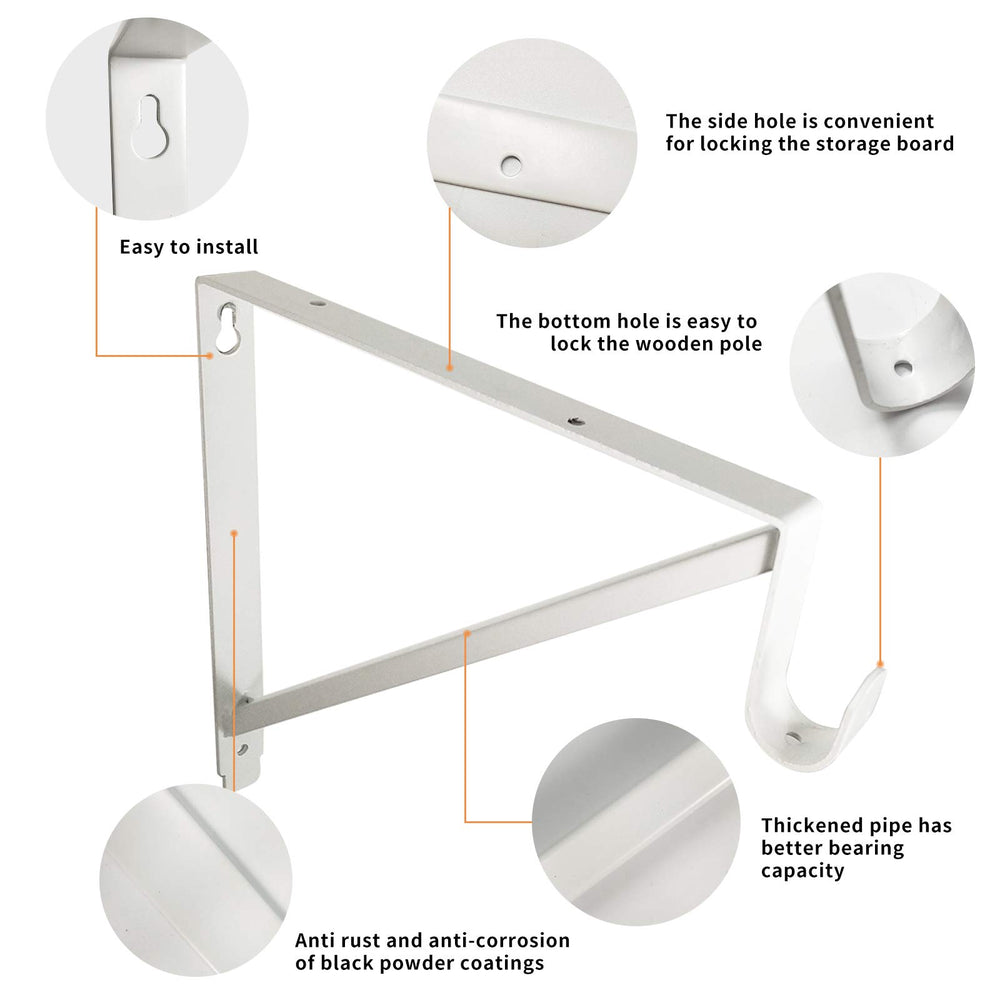 Homydom support en usage avec tringle suspendue optimisant rangement