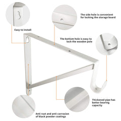 Homydom support en usage avec tringle suspendue optimisant rangement