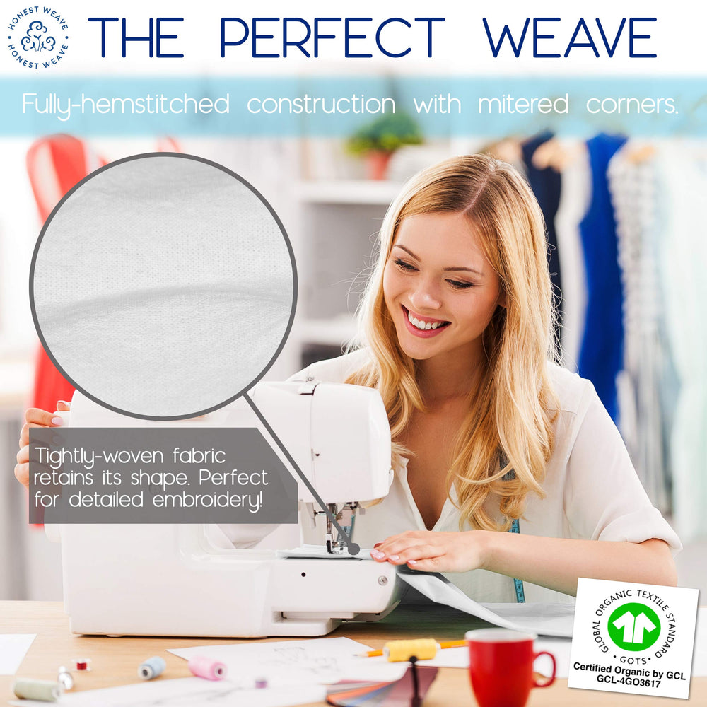 HONEST WEAVE lot de 12 présenté empilé pour stock et entretien ménager