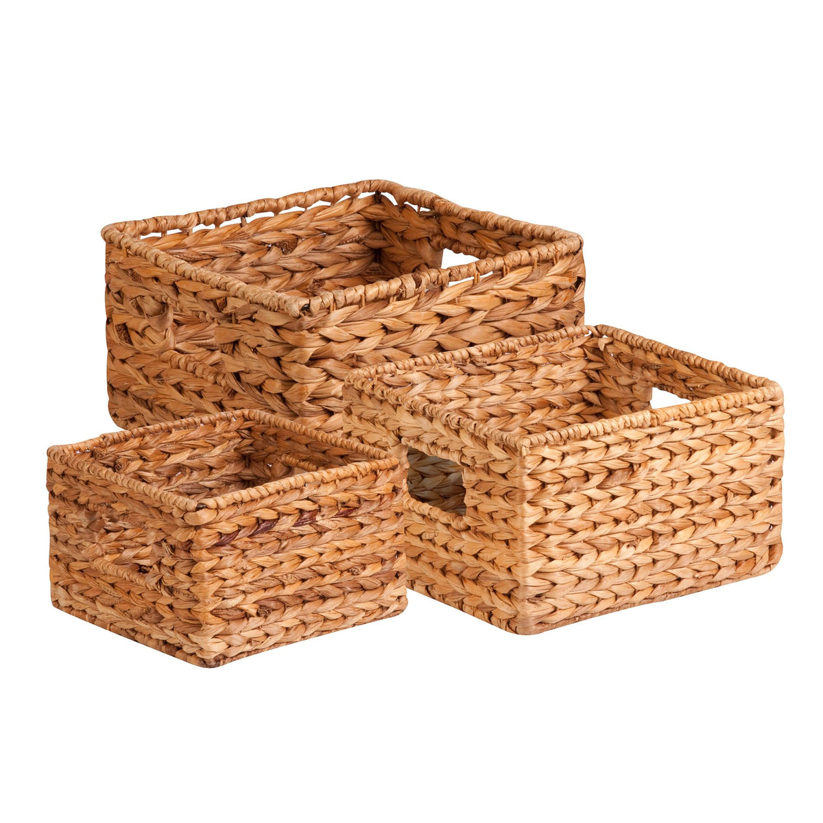 Honey-Can-Do paniers vue de face apportant rangement élégant