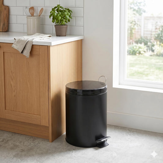 Honey-Can-Do détail de la pédale en acier pour stabilité et hygiène