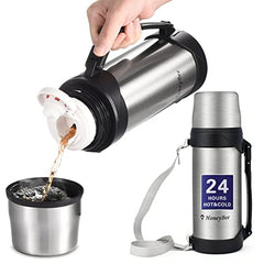 HONEYBEE thermos face avant montrant le design élégant et capacité généreuse