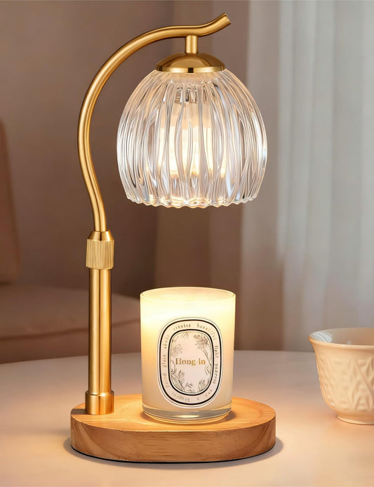 Hong-in lampe chauffe-bougie vue de face pour déco chaleureuse
