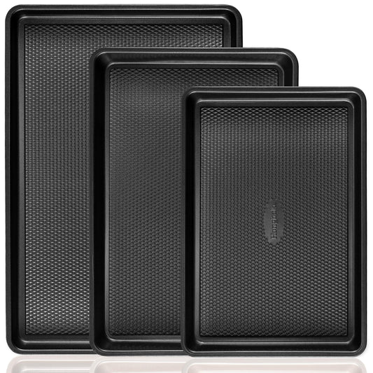 HONGBAKE ensemble trois plaques devant montrant tailles et finition pratique
