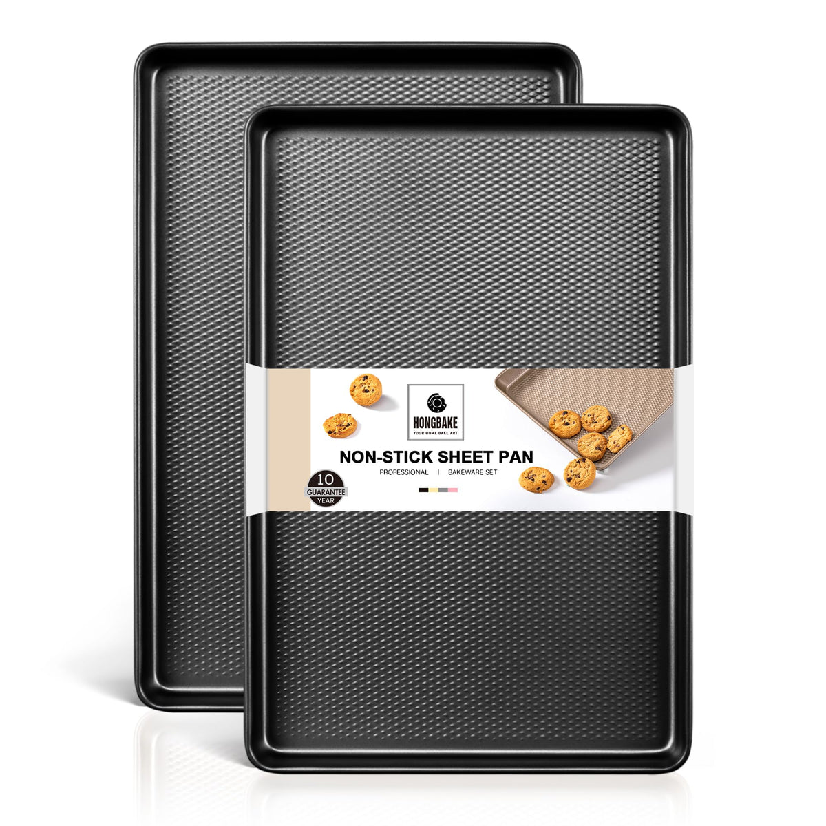 HONGBAKE vue frontale des deux plaques demi‑feuille et emballage pratique pour gain de place