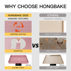 HONGBAKE plaque en usage pour biscuits avec démoulage facile