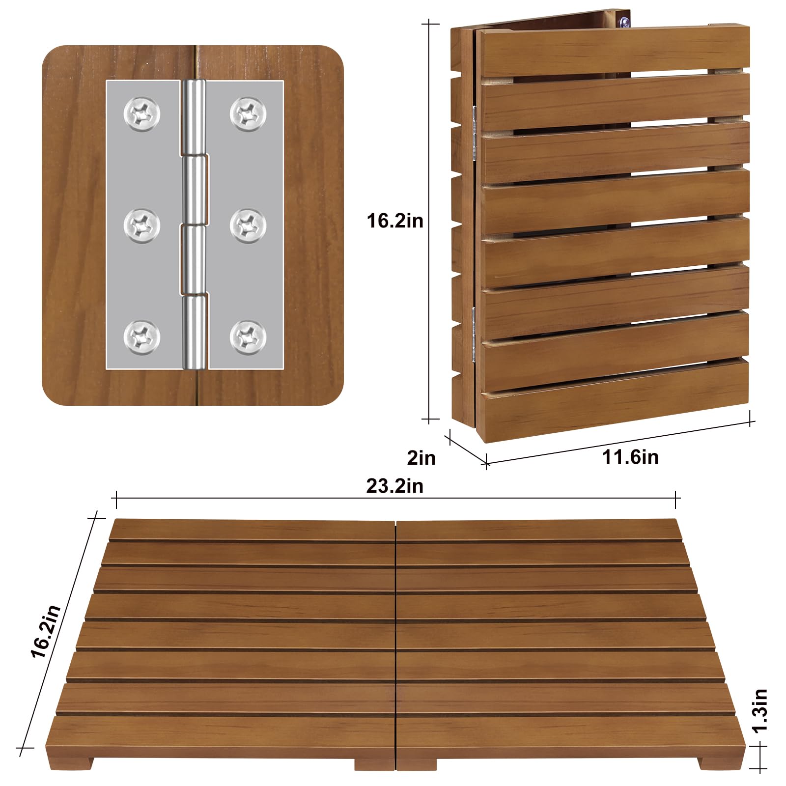 HONGJUNLEE gros plan teck montrant grain et finition durable