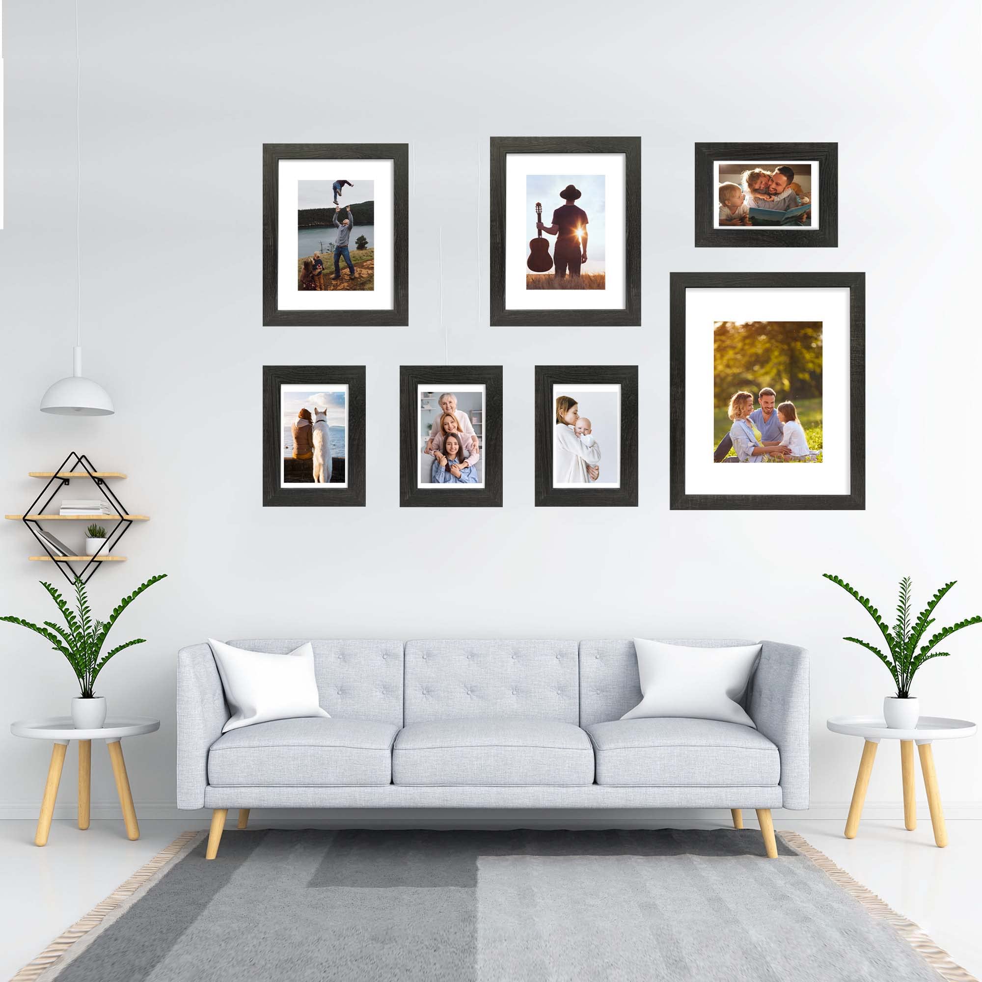 Hongkee passe-partout positionné pour photo 5x7, rendu centré et soigné