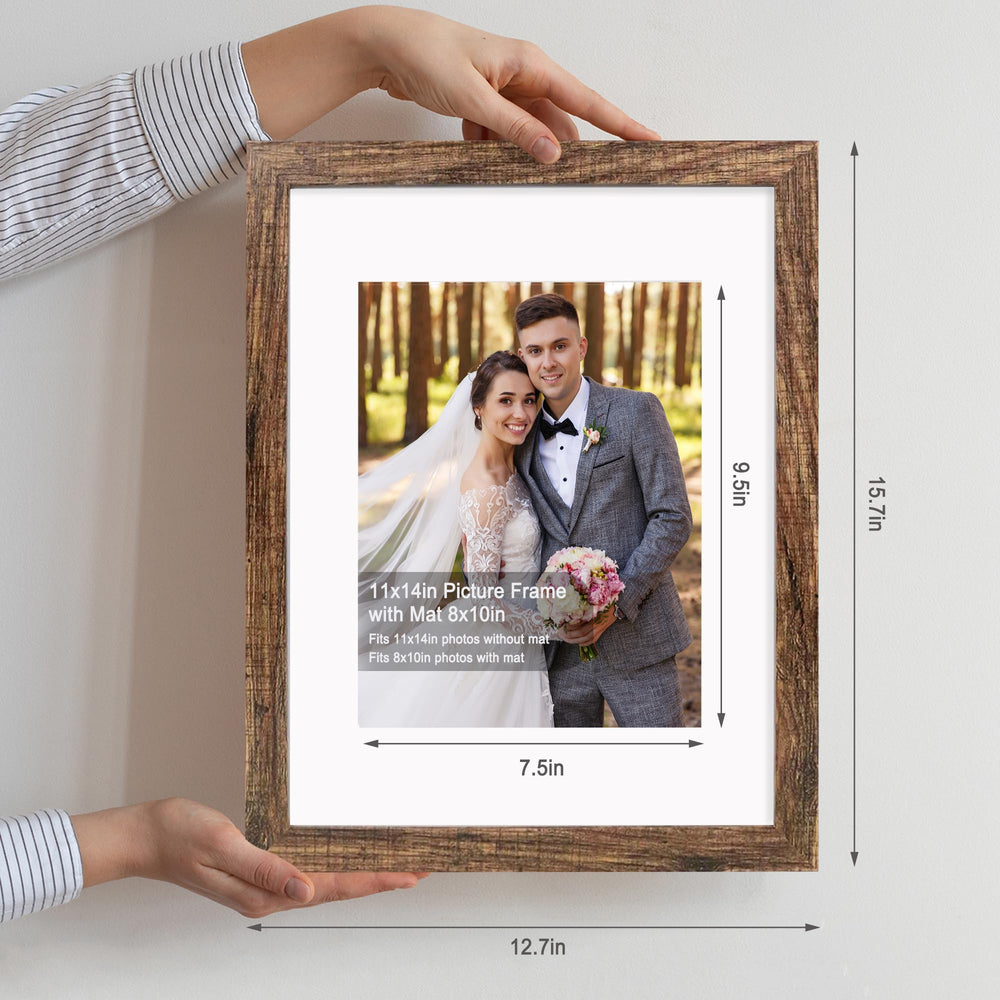 Hongkee cadre ouvert avec passe-partout visible montrant maintien de l'image