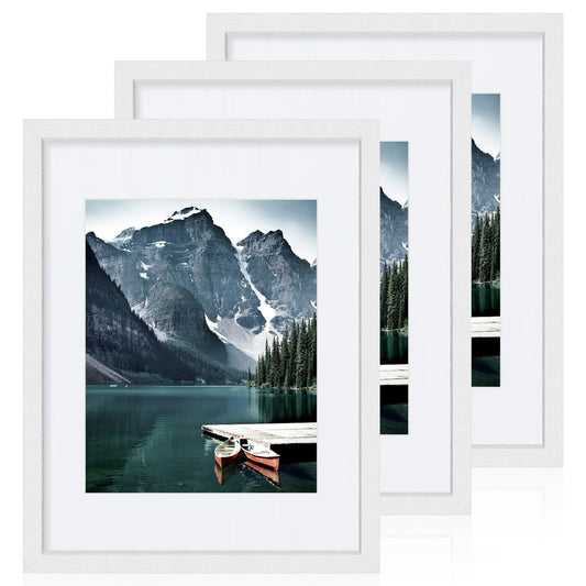 Hongkee cadre face blanc 11x14 montrant finition élégante et neutralité déco