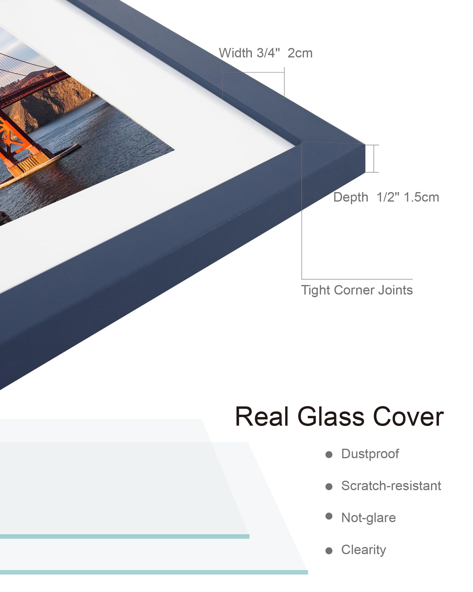Hongkee mat amovible illustrant deux formats photo pratiques
