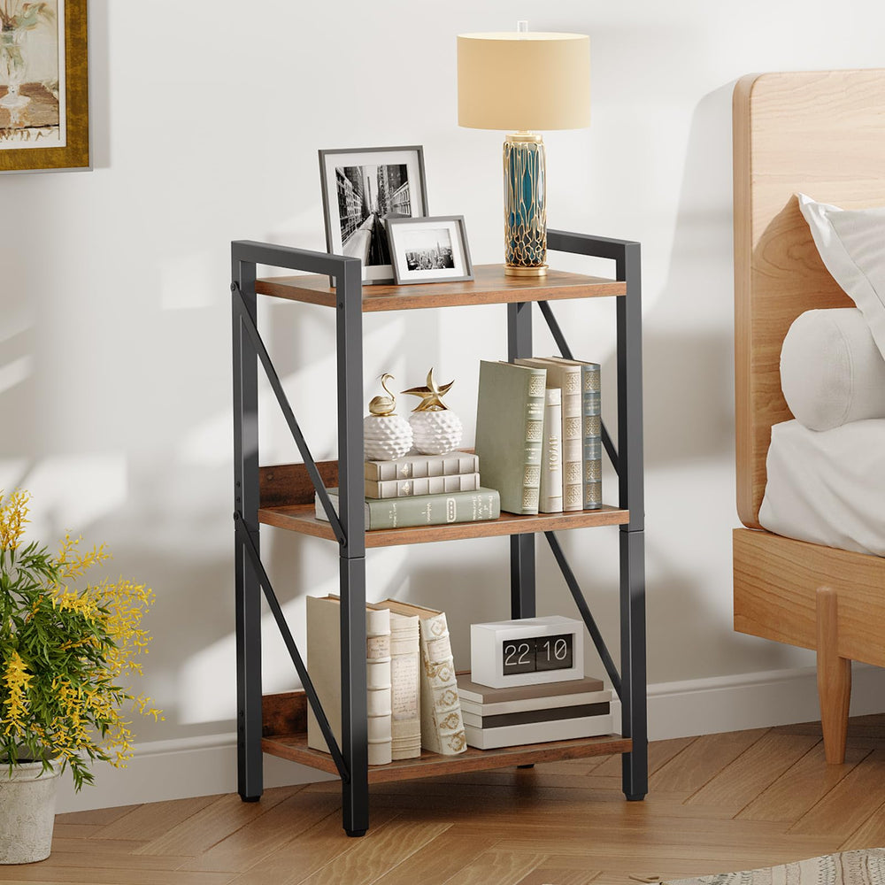 HOOBRO étagère avec livres et plantes montrant organisation pratique