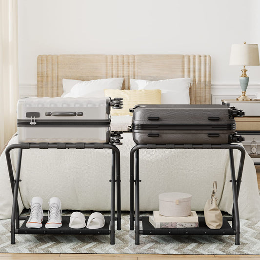 HOOBRO profil plié du porte-bagages pour rangement facile sous meuble