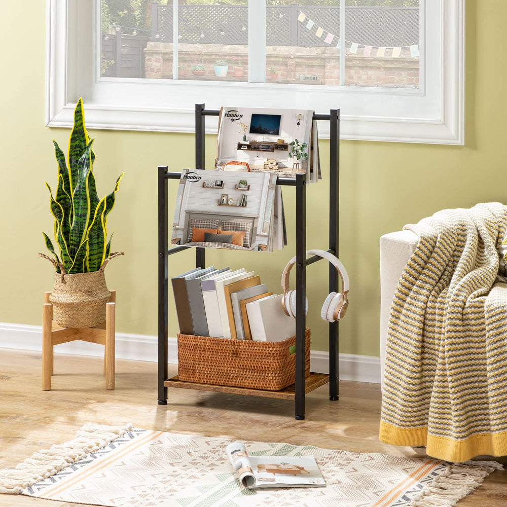 HOOBRO support dans salon pour exposer un plaid décoratif