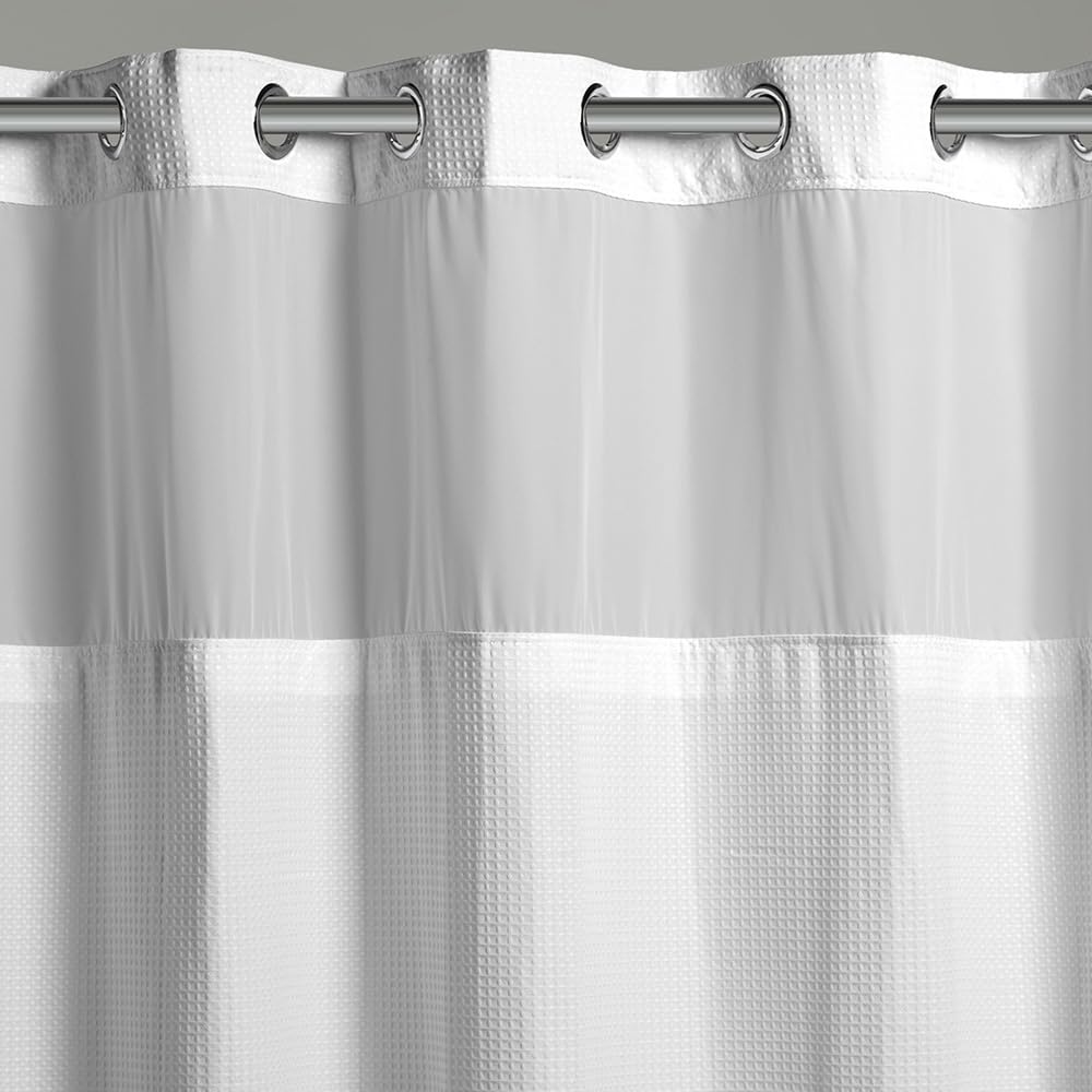 Hookless gros plan tissu gaufré montrant texture durable