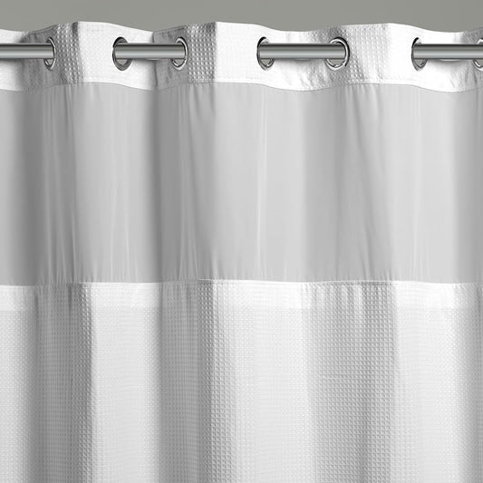 Hookless gros plan tissu gaufré montrant texture durable
