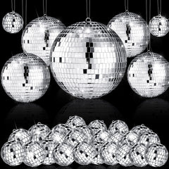 Hoolerry vue d'ensemble des 65 boules disco, crée ambiance festive