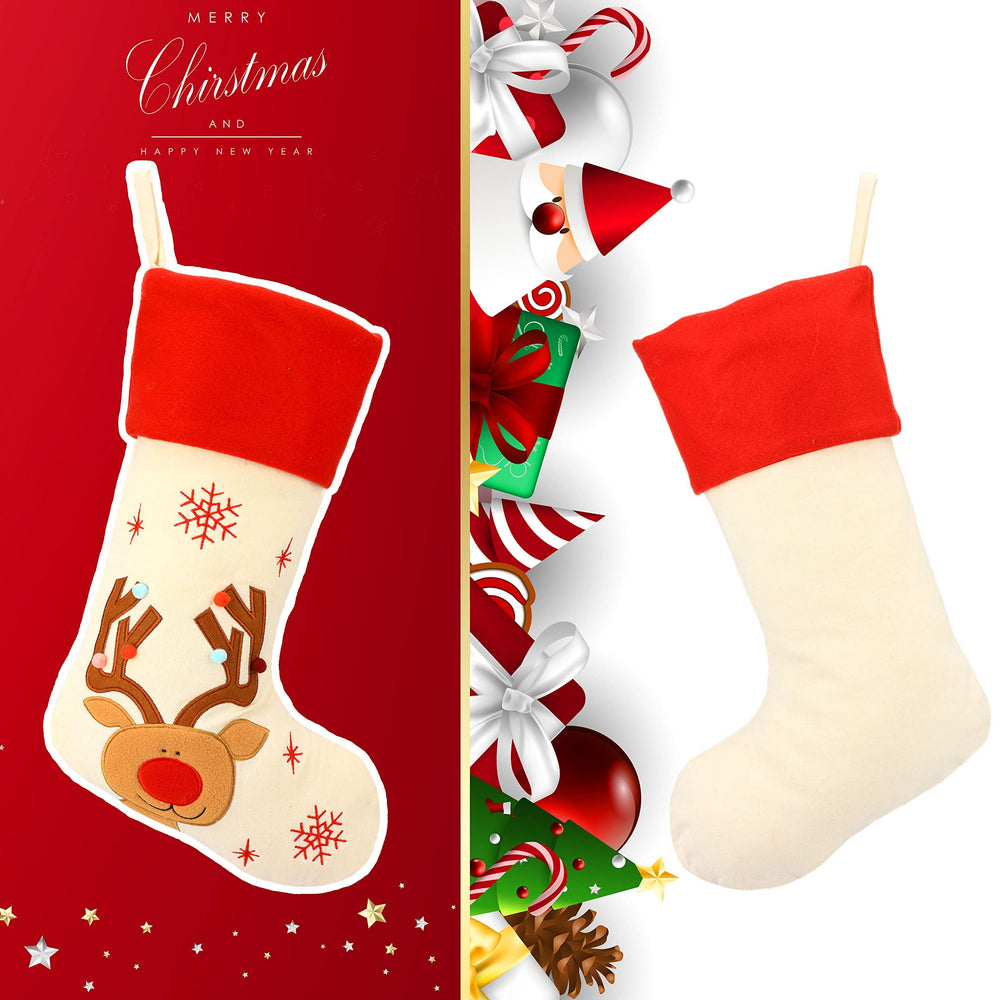 Hopearl chaussettes accrochées à la cheminée ajoutant chaleur décorative
