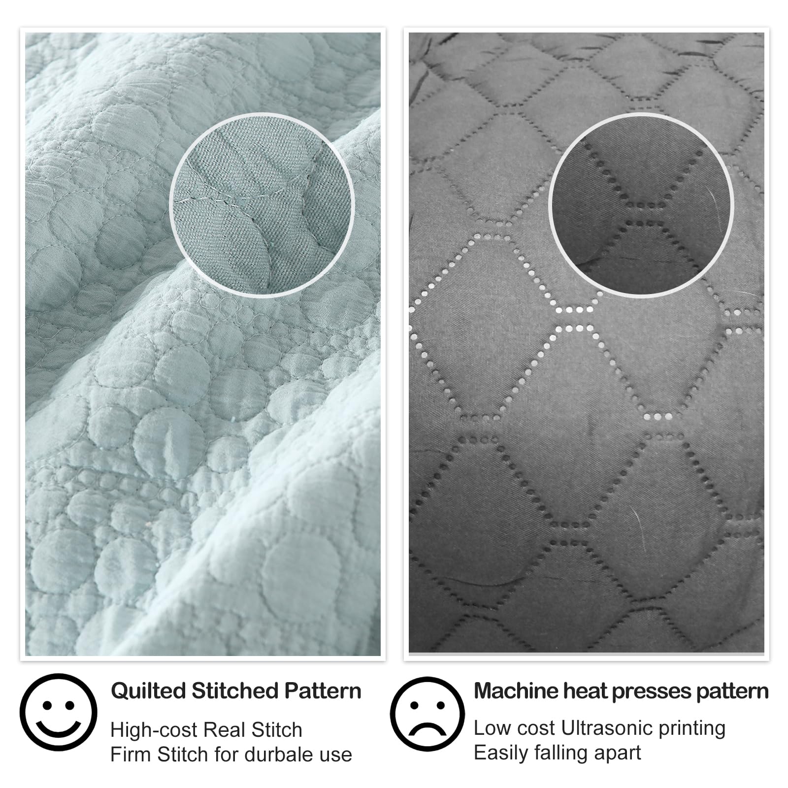 HORIMOTE HOME comparaison dimensions sur lit king, montre la couverture king fit