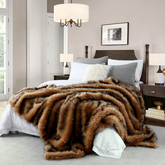 HORIMOTE HOME plaid face avant montrant couverture généreuse et élégance