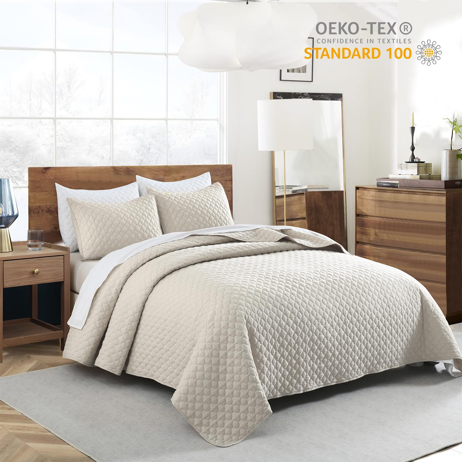 HORIMOTE HOME deux taies assorties montrant l'ensemble coordonné