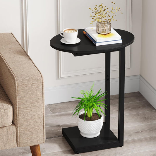 Hosfais table devant canapé, accès pratique et gain de place
