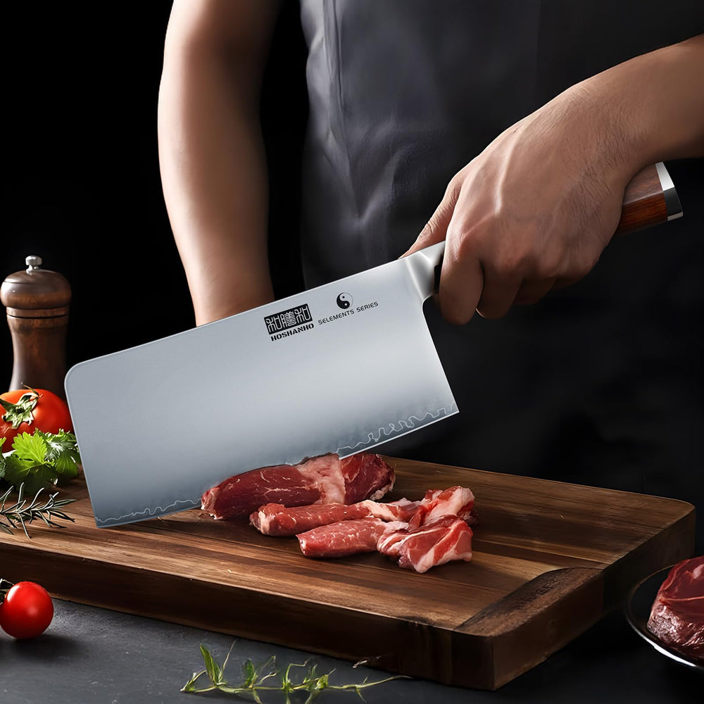 HOSHANHO cleaver emballage en coffret prêt à offrir, présentation soignée et cadeau