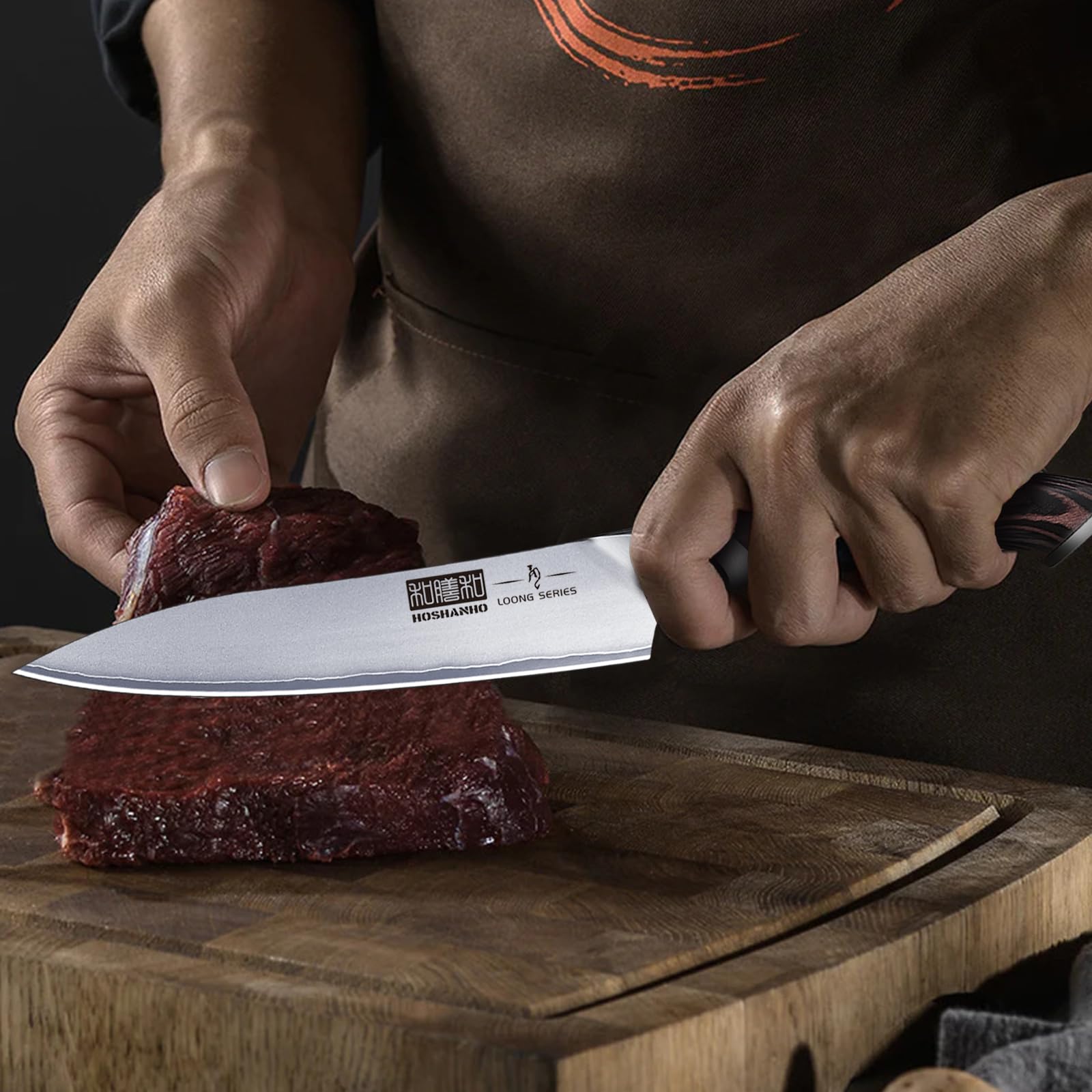Mise en scène HOSHANHO 6 pouces dans une cuisine lifestyle, cadeau idéal pour chef