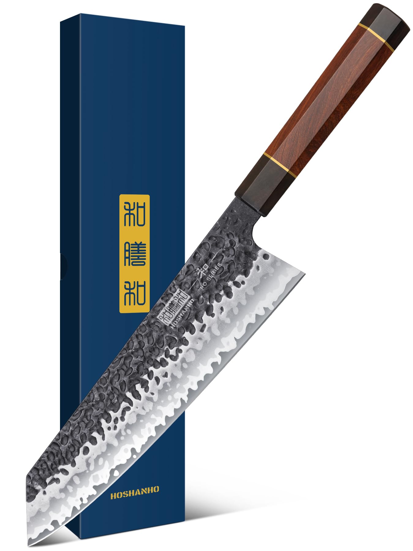 HOSHANHO couteau kiritsuke face avant montrant la lame tranchante et nette