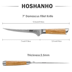 HOSHANHO gros plan motif damas de la lame avec résistance et esthétique