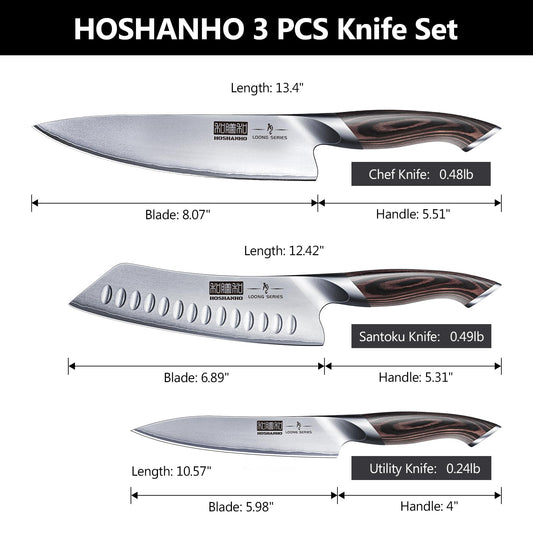 HOSHANHO lames profilées en acier japonais montrant tranchant et finition