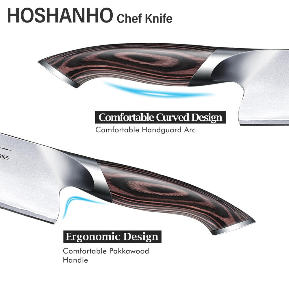 HOSHANHO manche en bois profilé pour confort et prise sûre