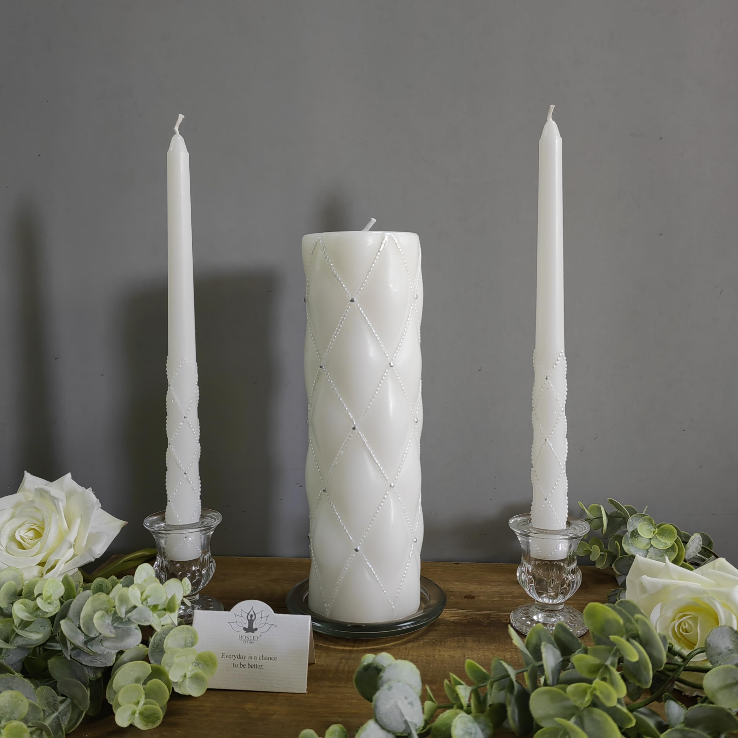 Hosley bougie utilisée lors d'un mariage apportant ambiance chaleureuse