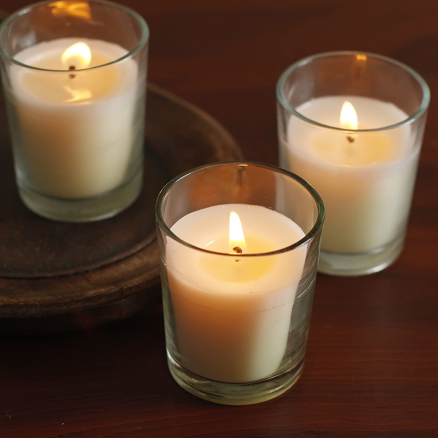 Hosley allée de cérémonie éclairée par votives pour atmosphère romantique