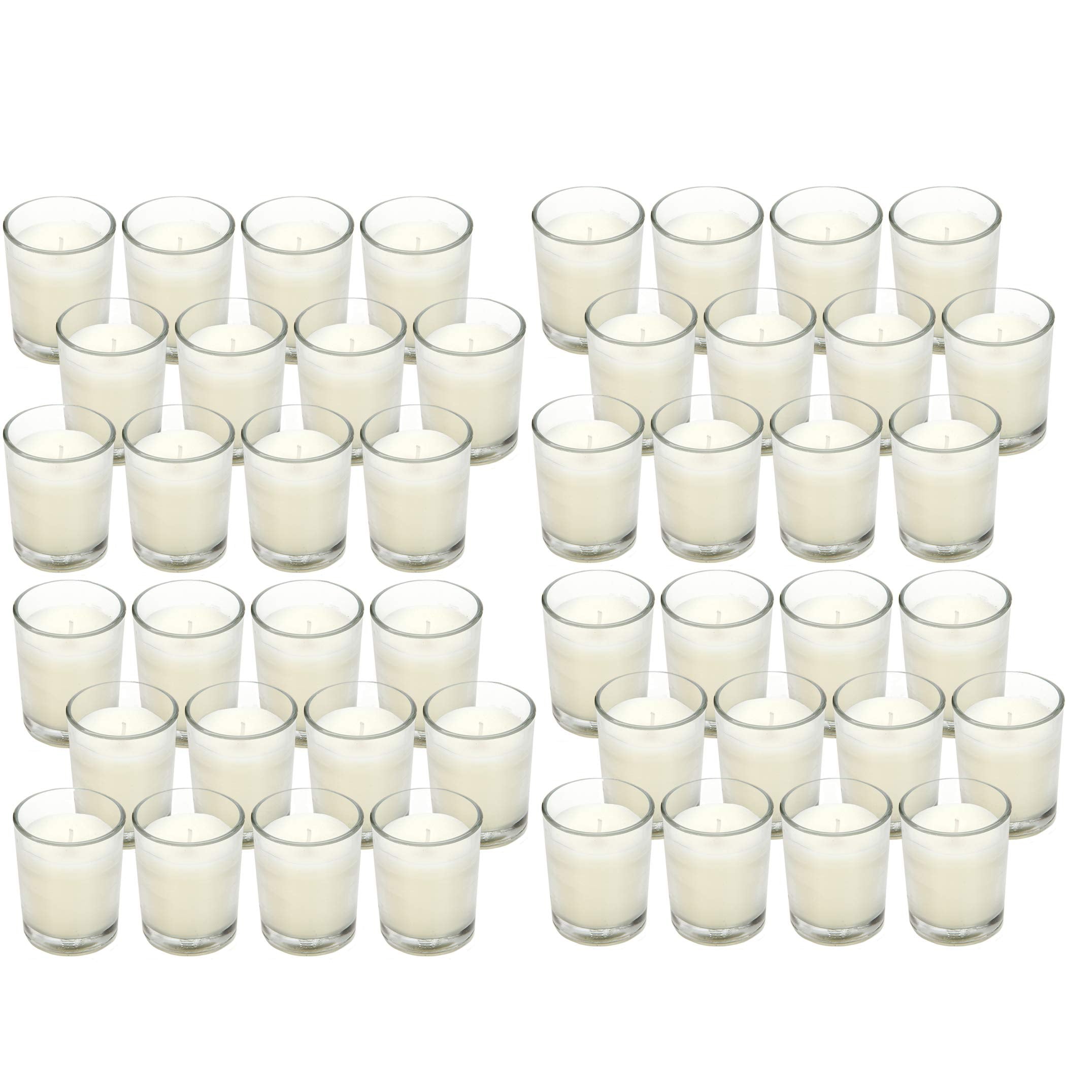 Hosley paquet complet de 48 votives en verre pour multiples tables