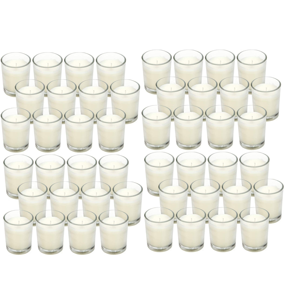 Hosley paquet complet de 48 votives en verre pour multiples tables