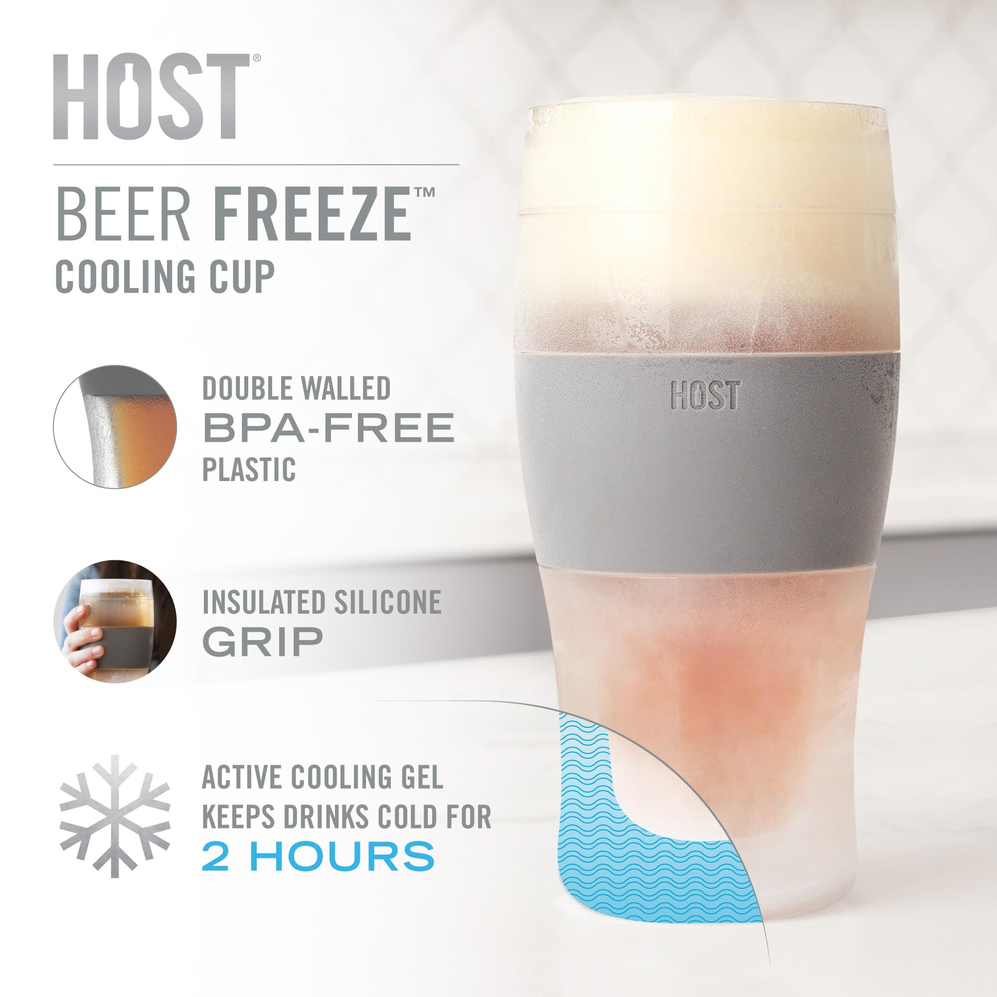 Host Freeze lot de deux pintes vertes prêt à congeler