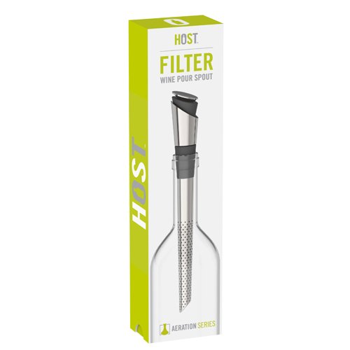 Host packaging ouvert montrant le bec verseur et le bouchon inclus