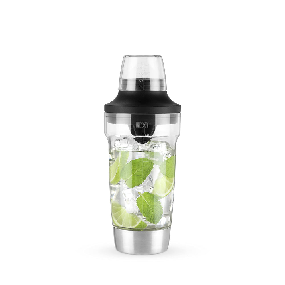 Host vue de face du shaker 18 oz montrant design et ouverture pratique