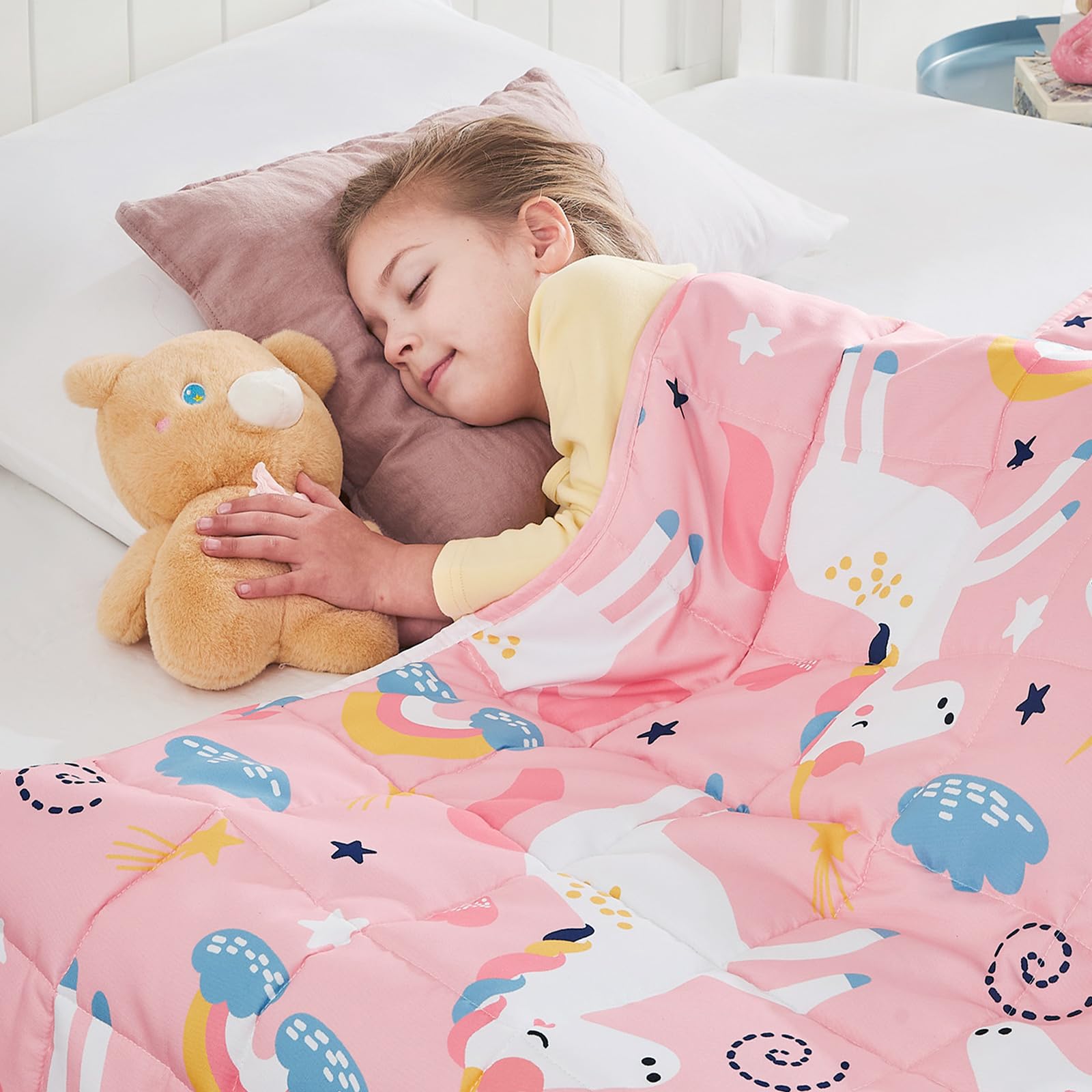 HOSUKKO emballage de la couverture licorne rose montrant un cadeau attrayant