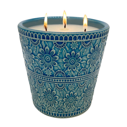 HOSVOT bougie porcelaine face avant élégante, apport décoratif