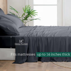 HOT SLEEPER SHEETS housse ajustée sur matelas épais montrant maintien sécurisé