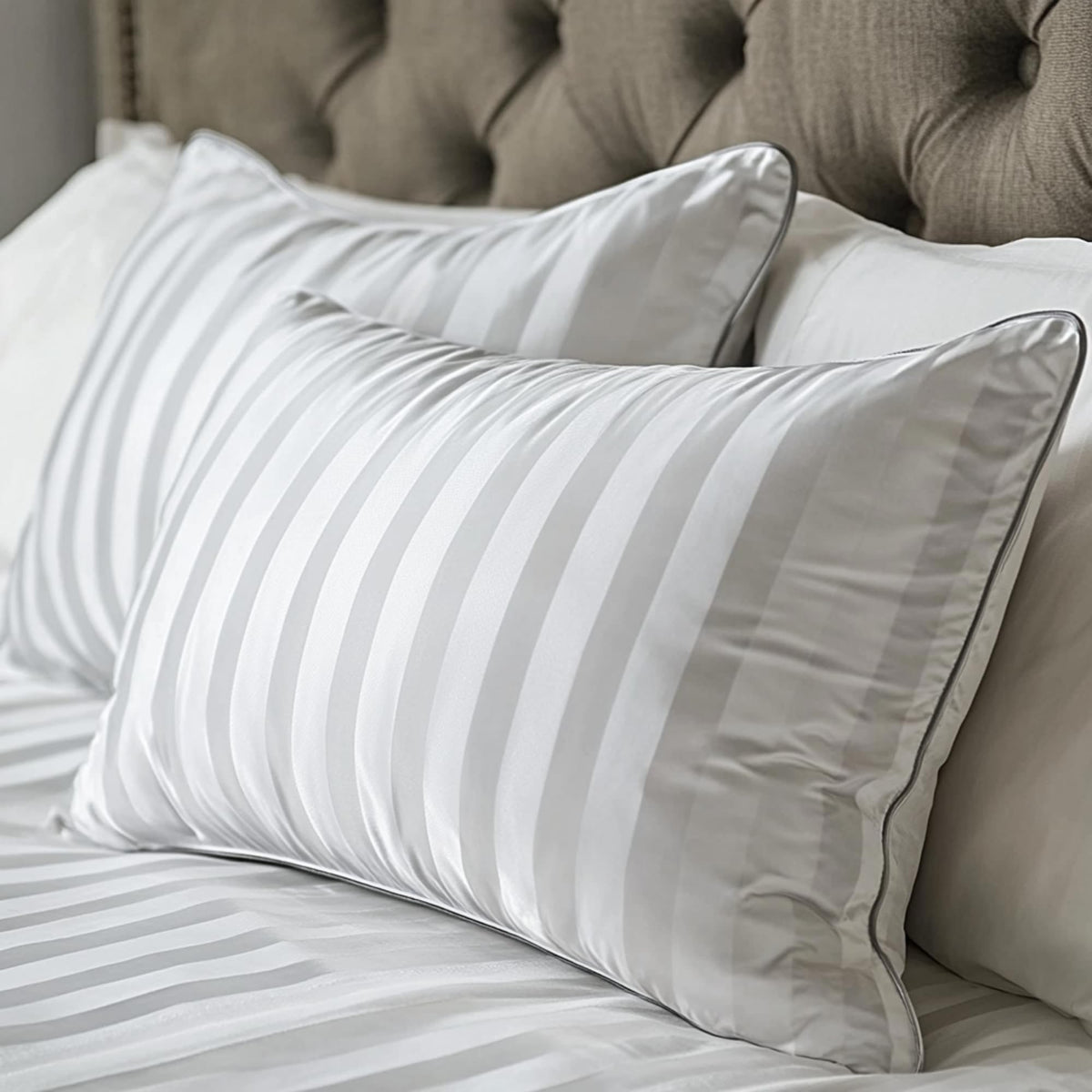 Hotel Grand oreiller king face présentant finition soignée et confort pour sommeil hôtelier