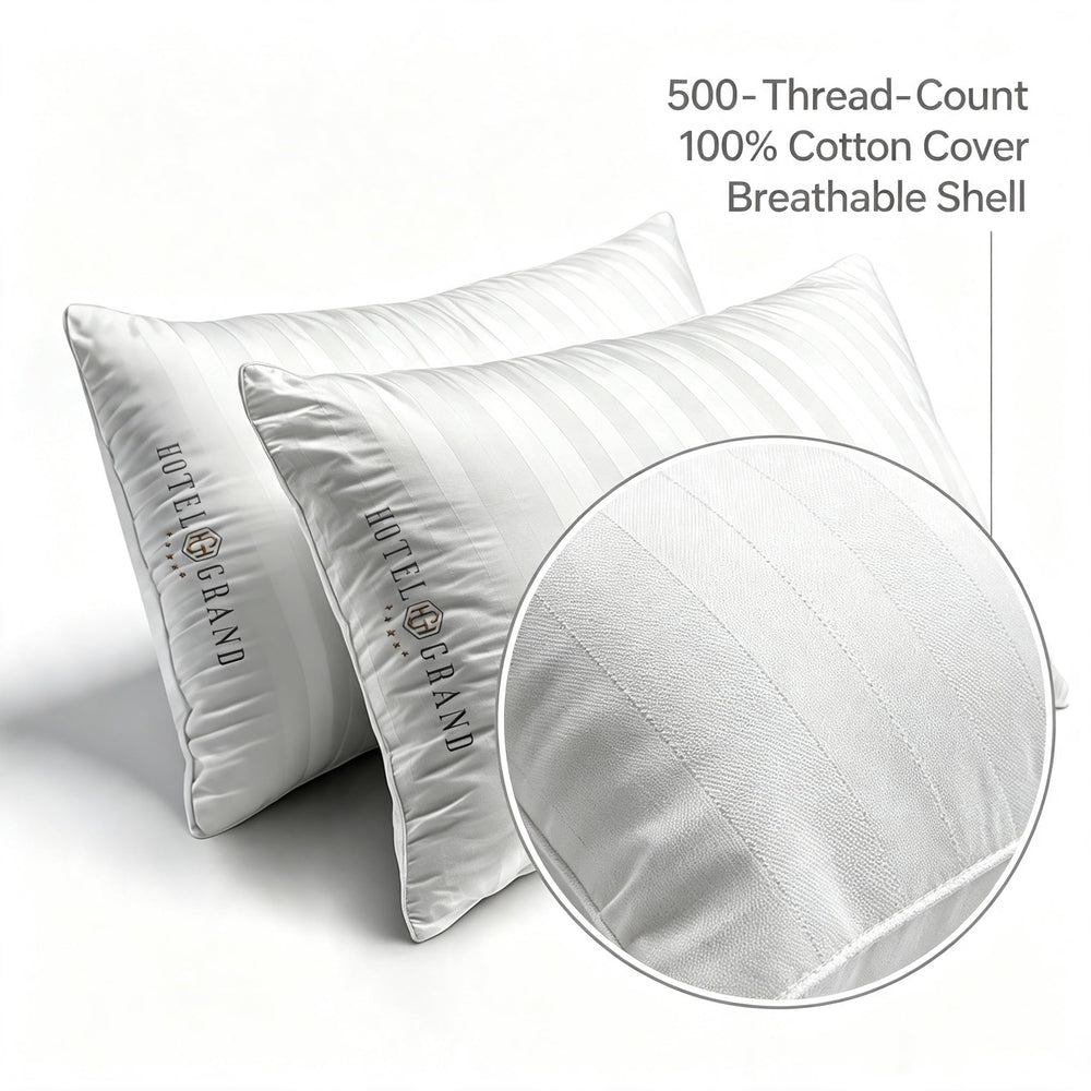 Hotel Grand vue du contenu plume et duvet traités garantissant douceur naturelle