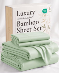 Hotel Sheets Direct face avant montrant la teinte vert pâle et finition satinée