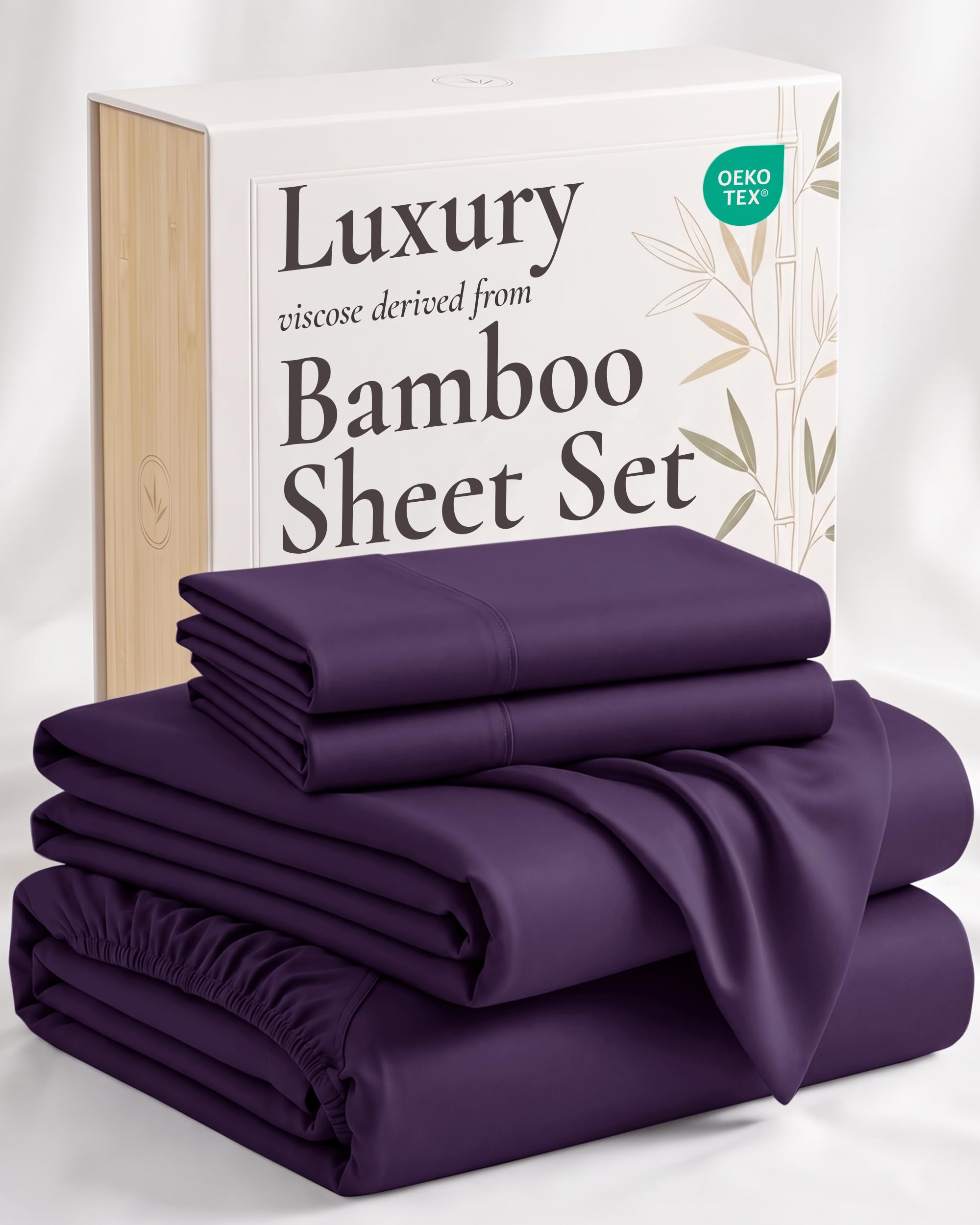 Hotel Sheets Direct vue avant parure pourpre, aspect hôtelier et confort