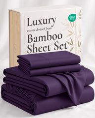 Hotel Sheets Direct vue avant parure pourpre, aspect hôtelier et confort