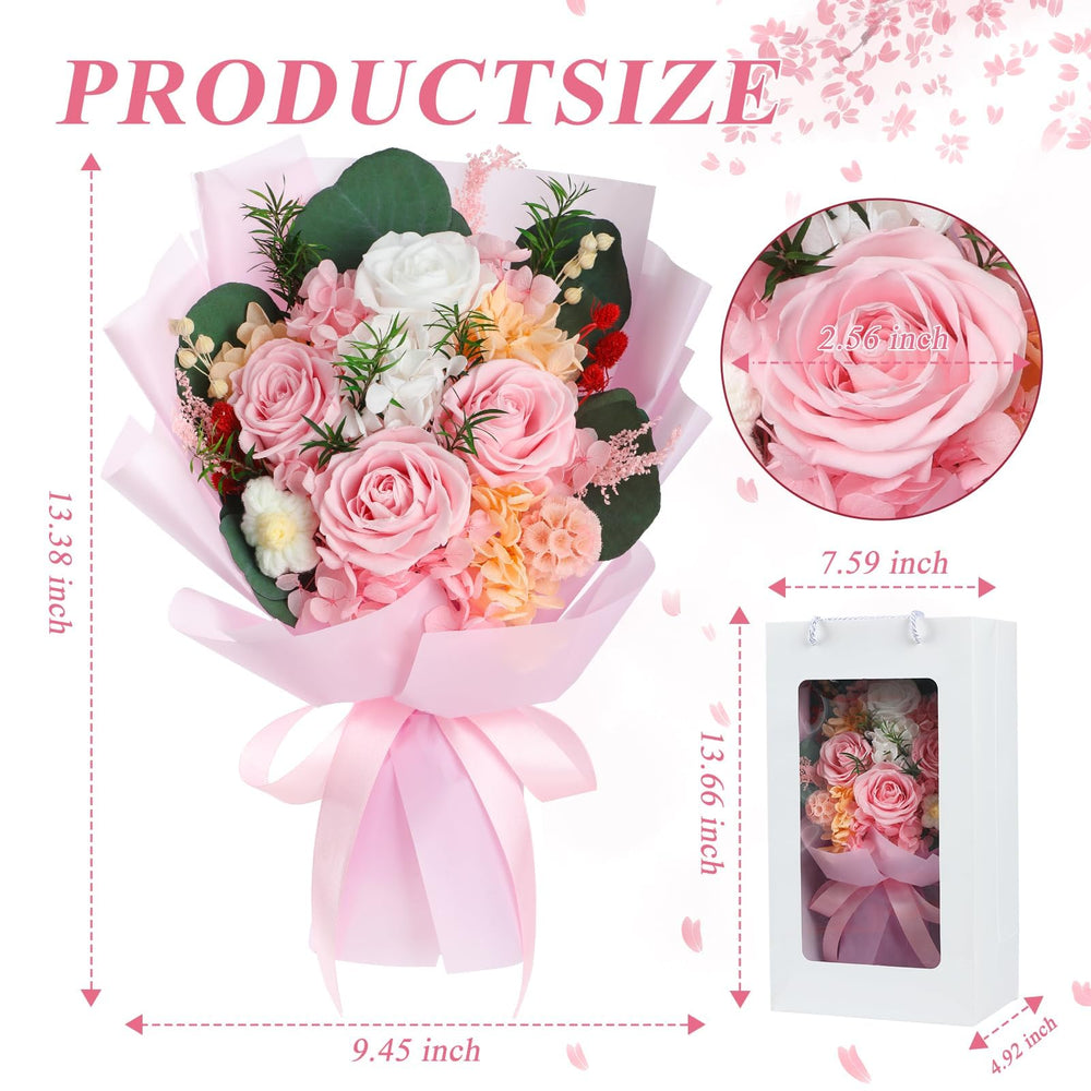 HOTKBO gros plan d'une rose préservée montrant couleur et détail